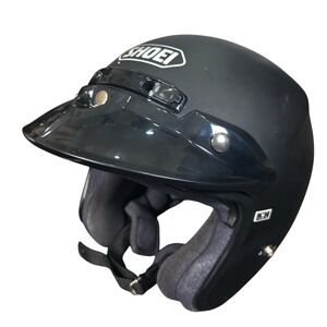 Shoei Japan RJ Platinum R Open Face Helment With Visor Black Medium Motorcycle
